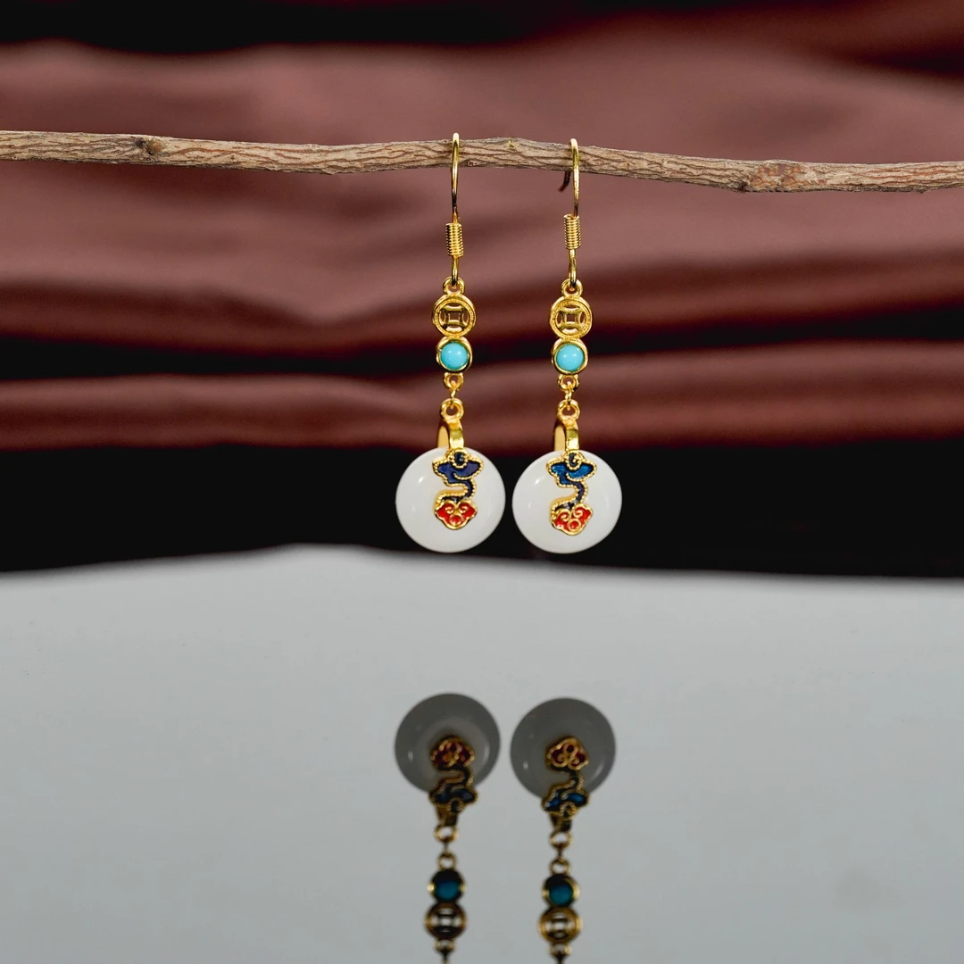 铜合金耳饰 时尚耳饰耳钩925银针长款气质百搭轻奢小众简约0033E