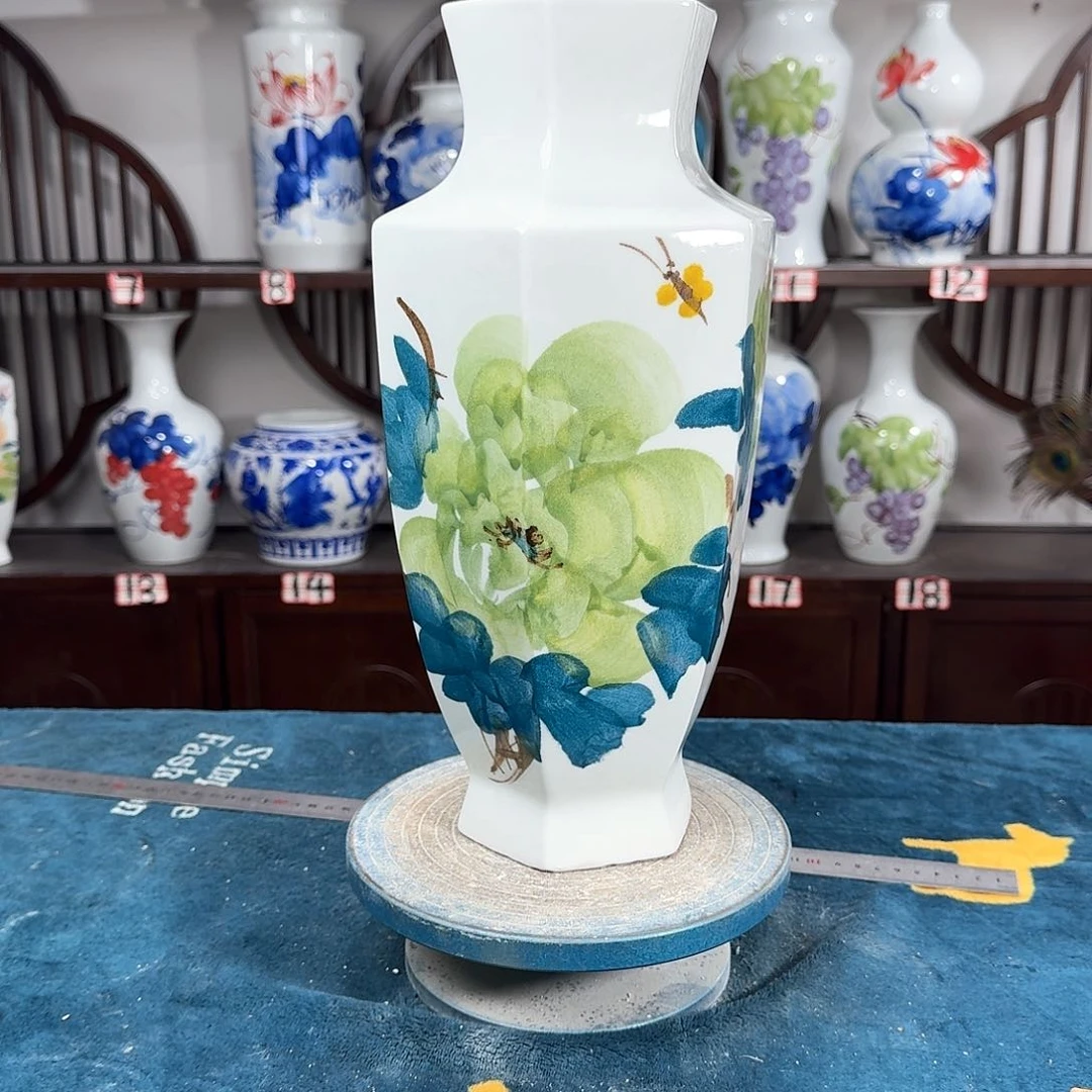 摆件景德镇陶瓷6绿牡