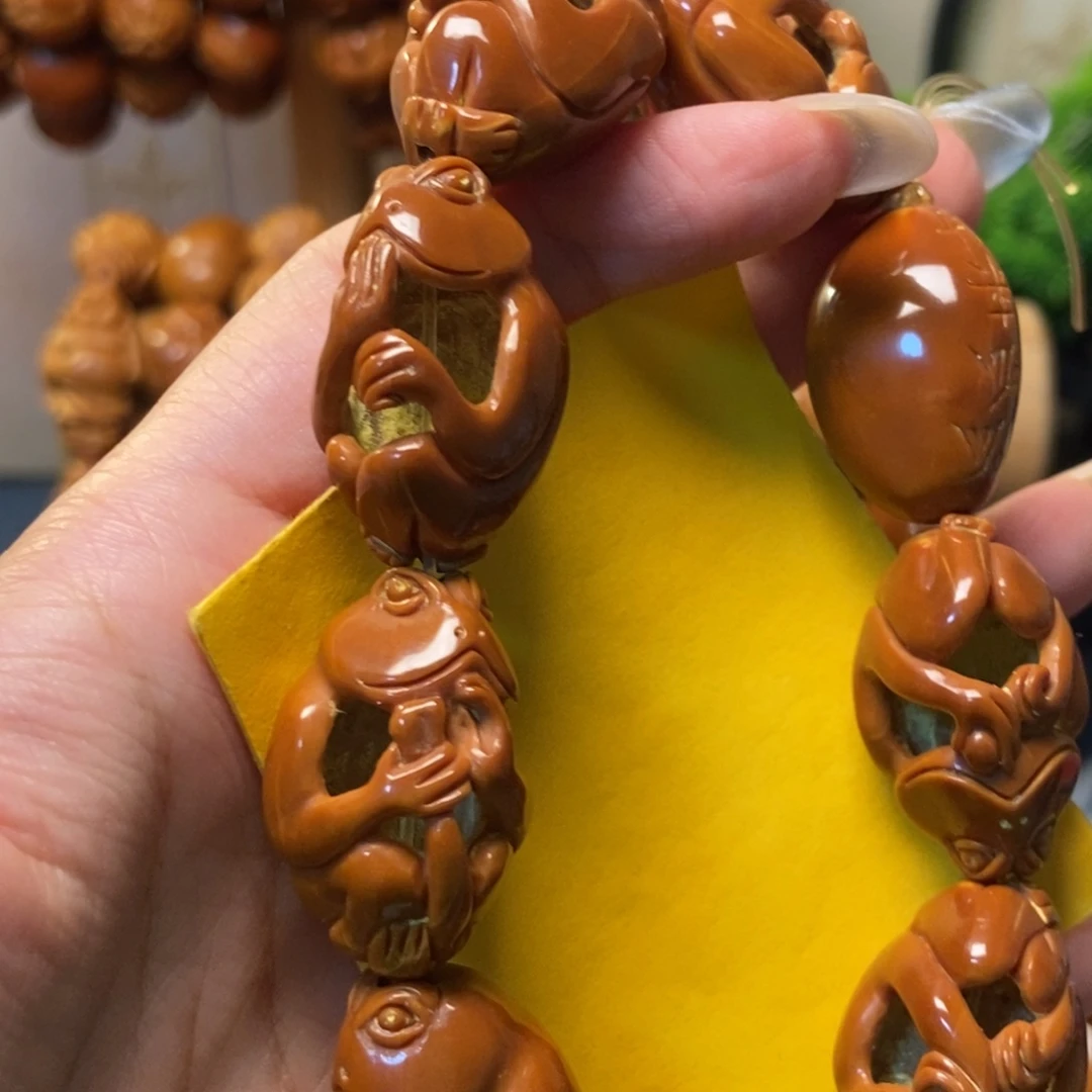 橄榄核手串/手链梅林铁呱呱来财