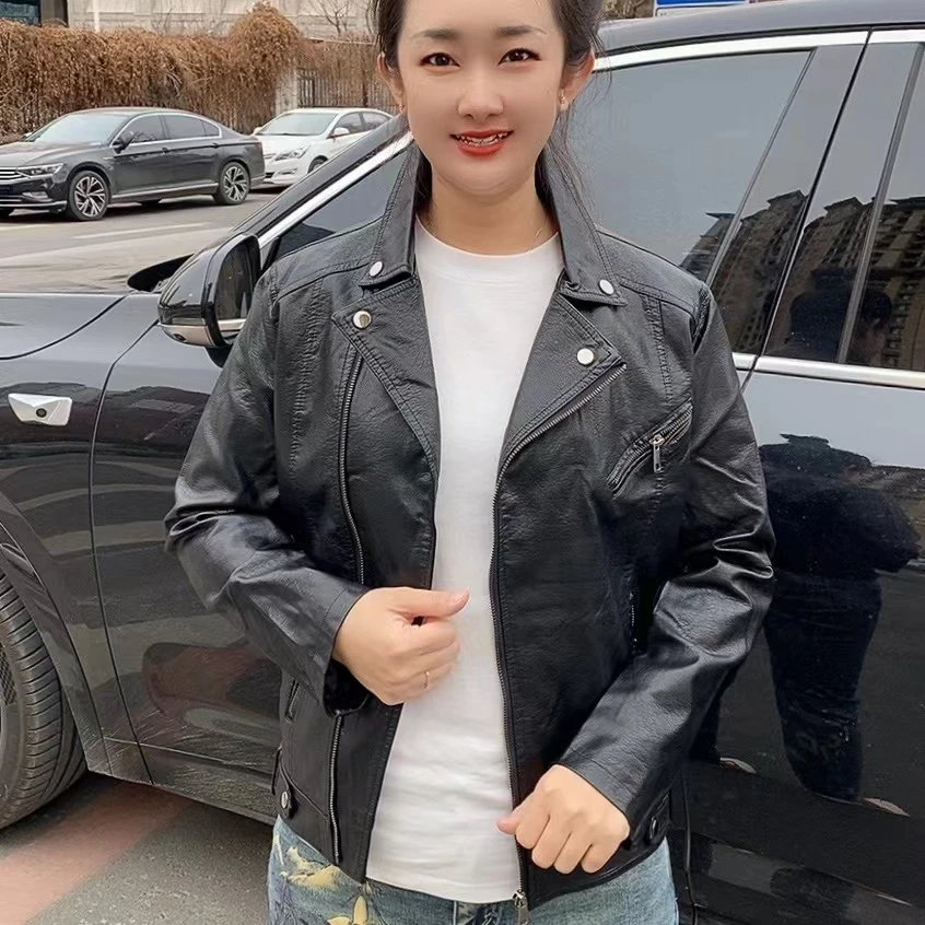 2025秋季新款男士皮夹克休闲外套QD款男士外套皮夹克春秋新款男