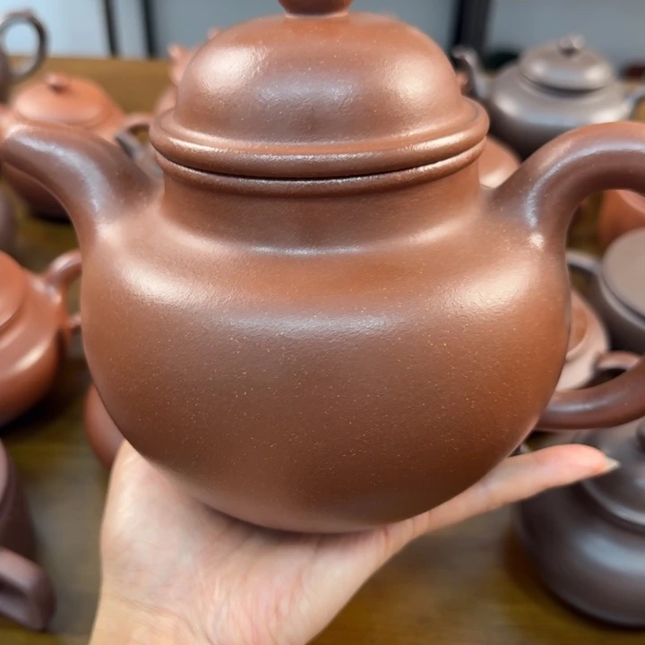 茶壶紫砂1500cc红降坡掇球