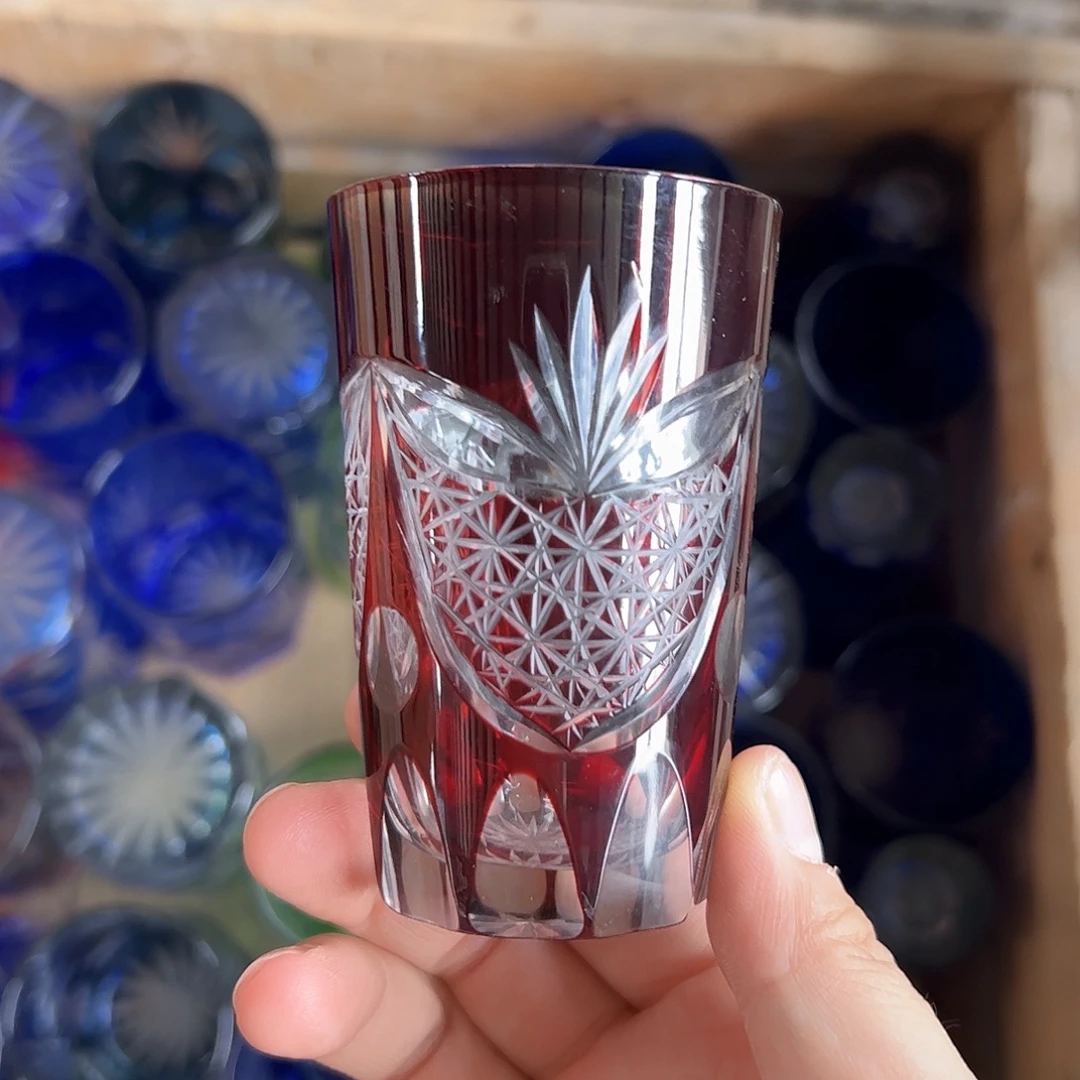 水晶玻璃高脚款微瑕一个
