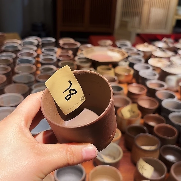 备前烧作品小茶杯款