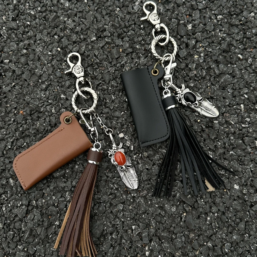 灵魂对撞麻花扣小众包挂宝石钥匙扣火机套高级感穿搭配饰跨境