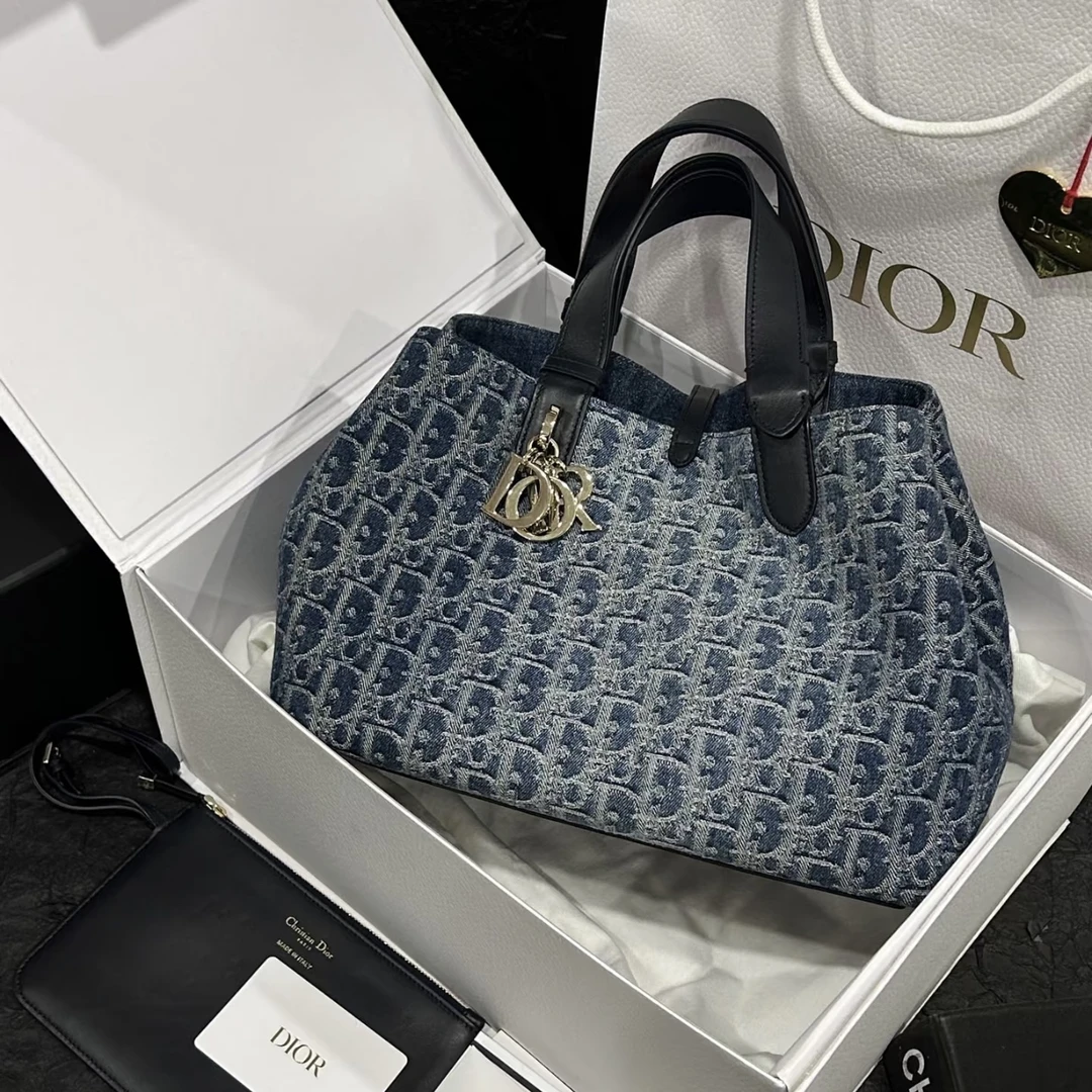99新 DIOR/迪奥 Dior丹宁土著包/送中检