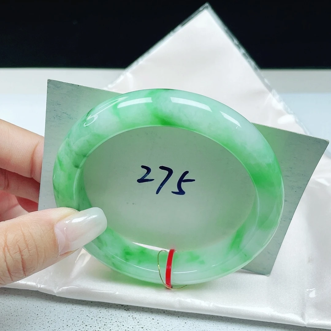 翡翠未镶嵌手镯 正圈58+