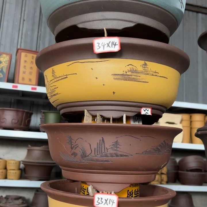 紫砂花盆             100-4