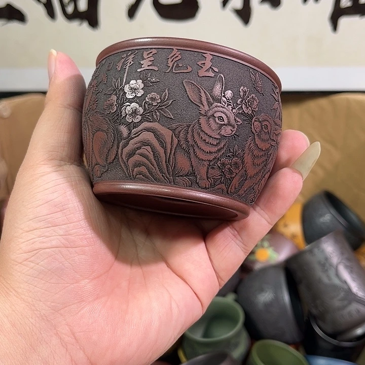 茶杯紫砂全手工紫砂主人杯