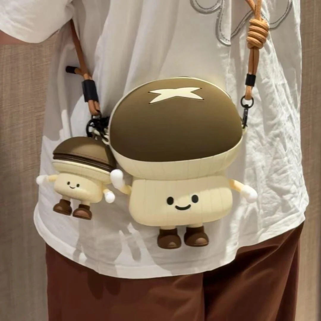 ONE 蔬菜系列蘑菇可爱硅胶情绪可爱零钱包旅行收纳ZW