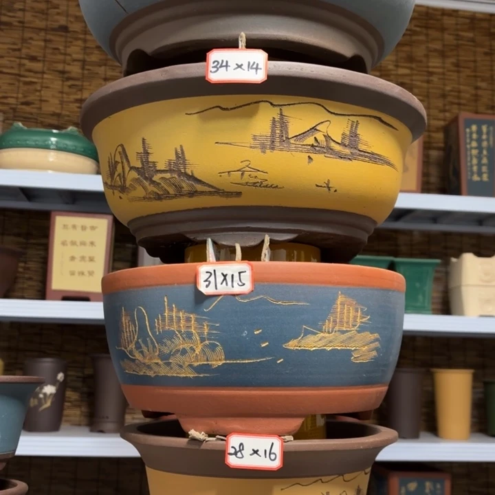 紫砂花盆              100-4