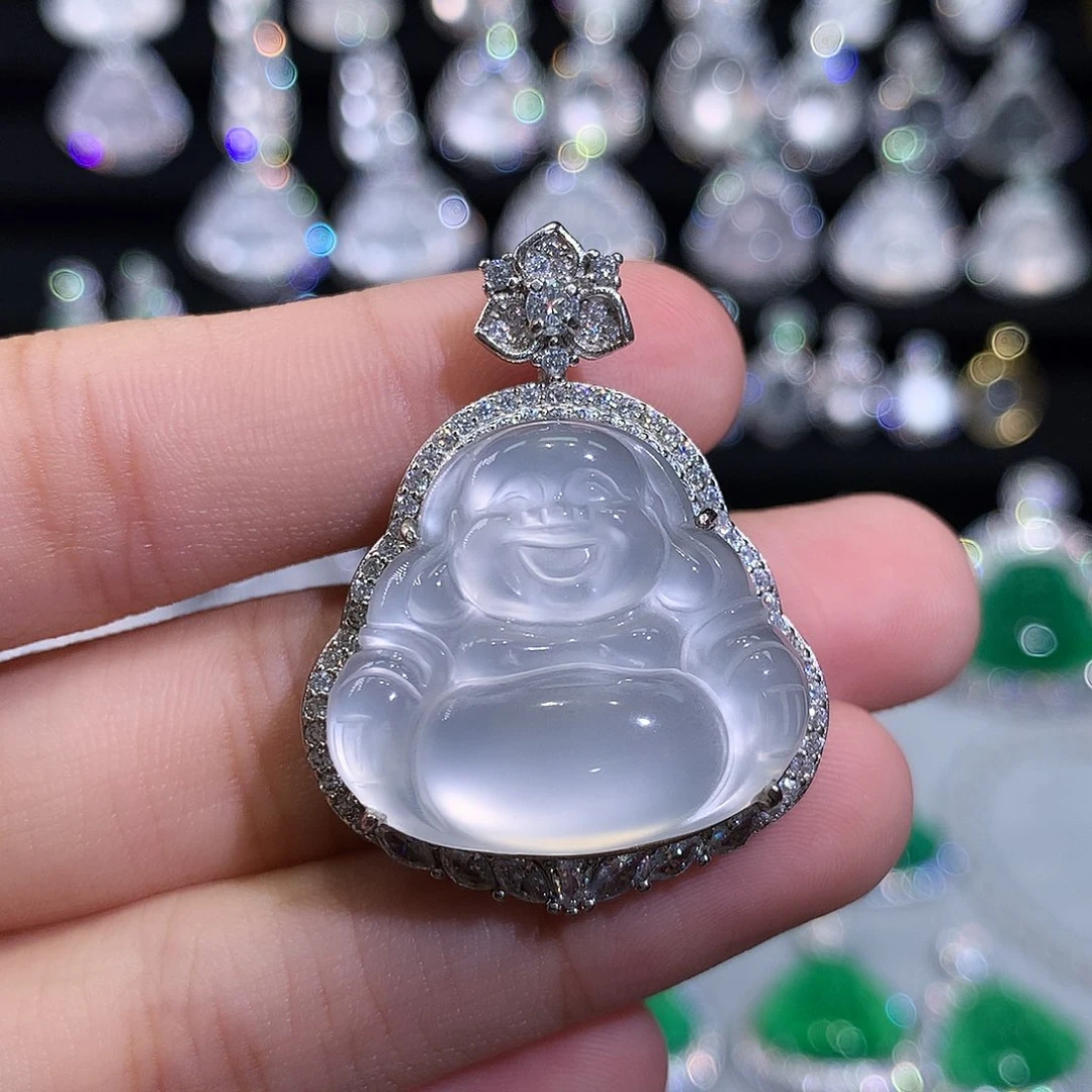 吊坠(不含链)银S925镶嵌石英质玉