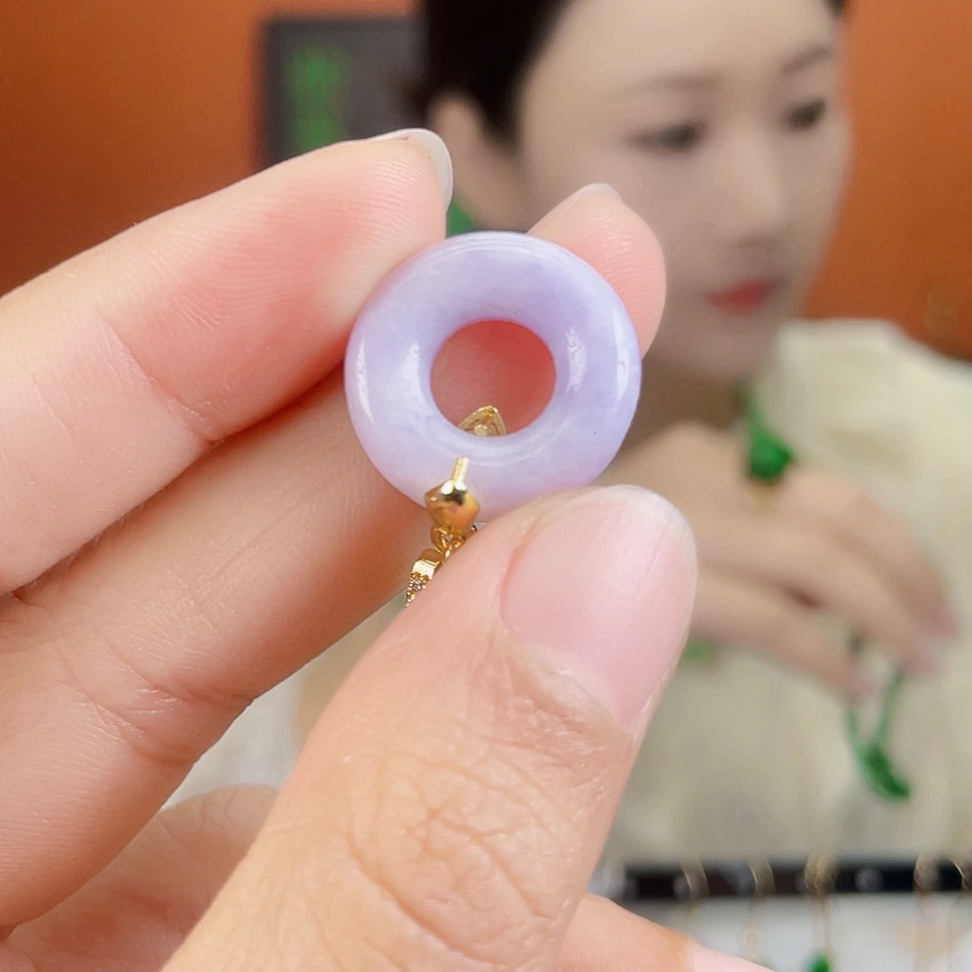 翡翠银S925镶嵌耳饰