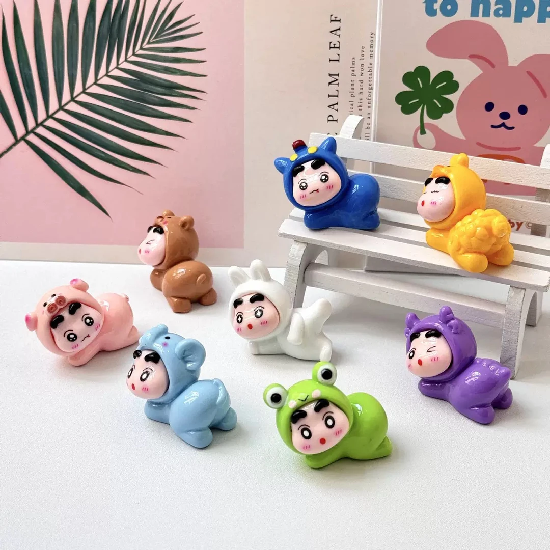 【许愿+对对碰+九宫格】趴姿动物小新diy树脂车载桌面小摆件