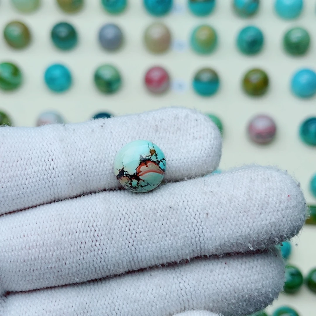 绿松石珠宝奇石未镶嵌桃***水