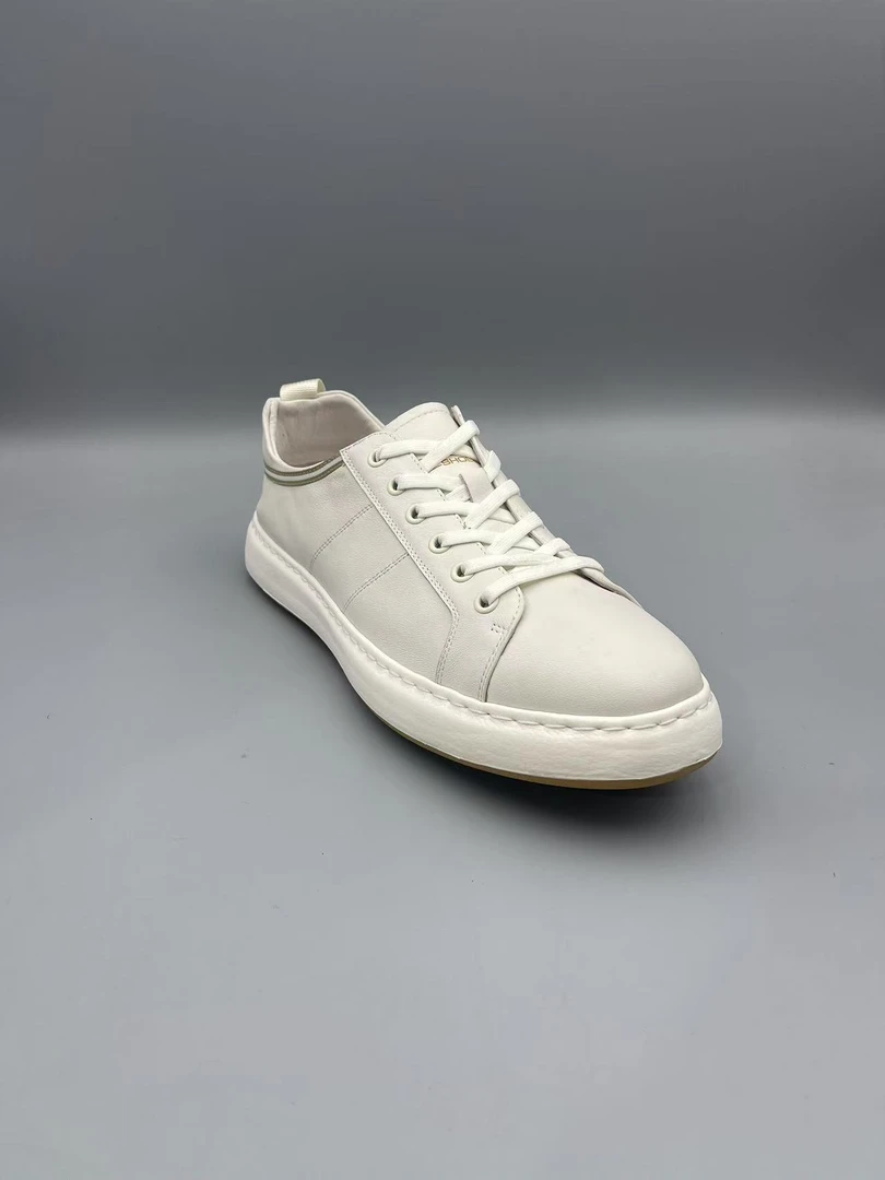 新款轻质厚底系带男士真皮鞋休闲鞋C610