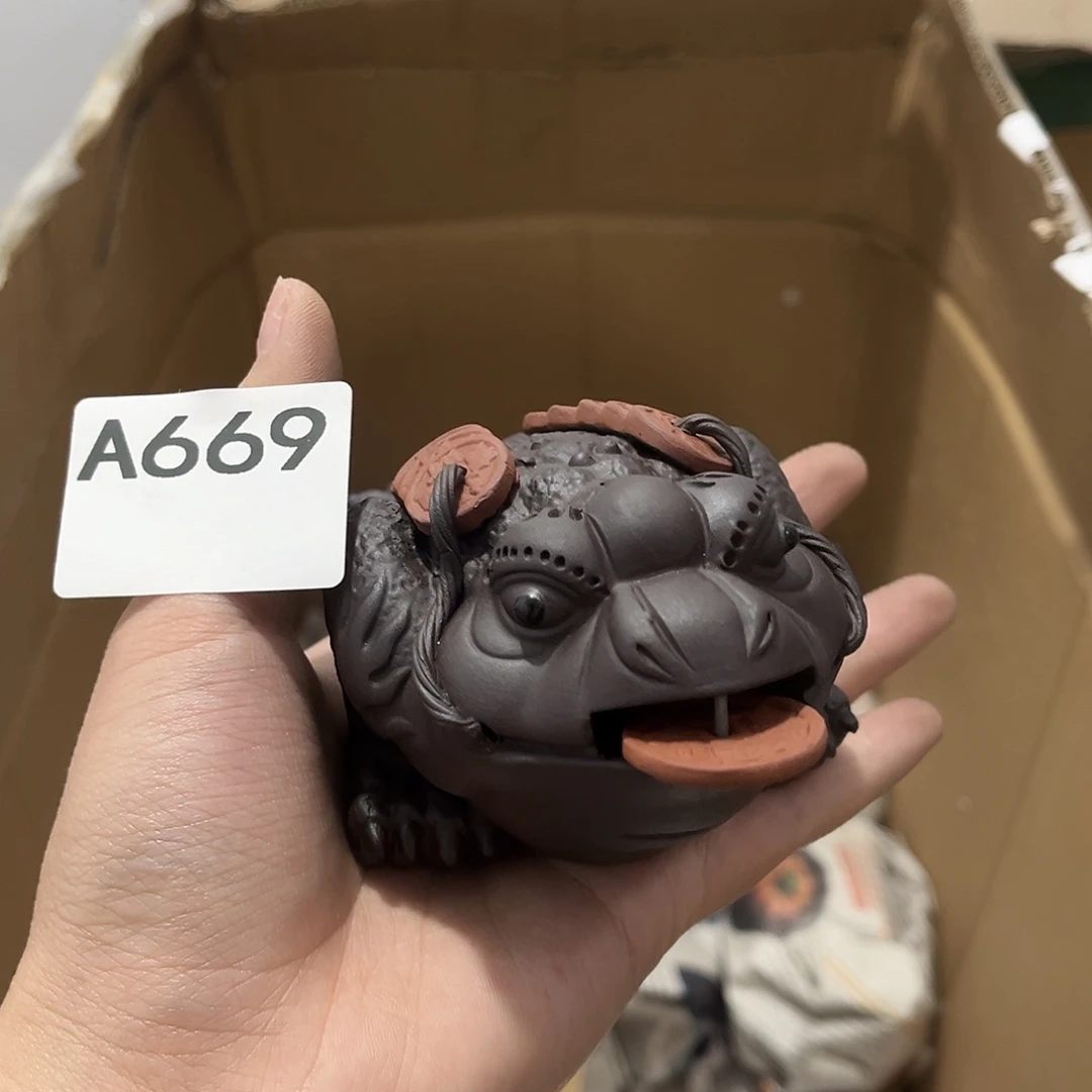 瓷片茶摆件工艺品摆件666