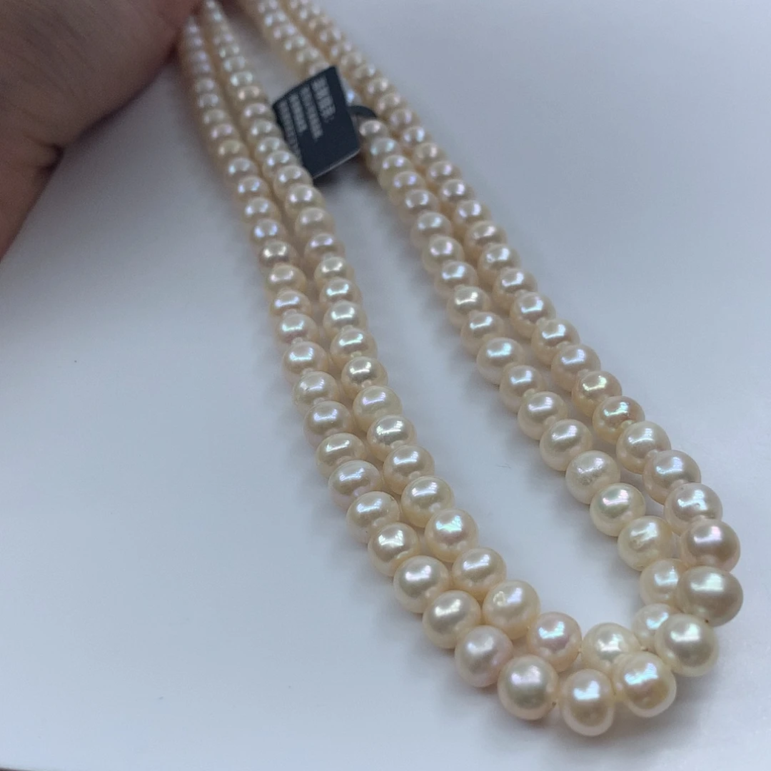 未镶嵌淡水珍珠6–7w25项链