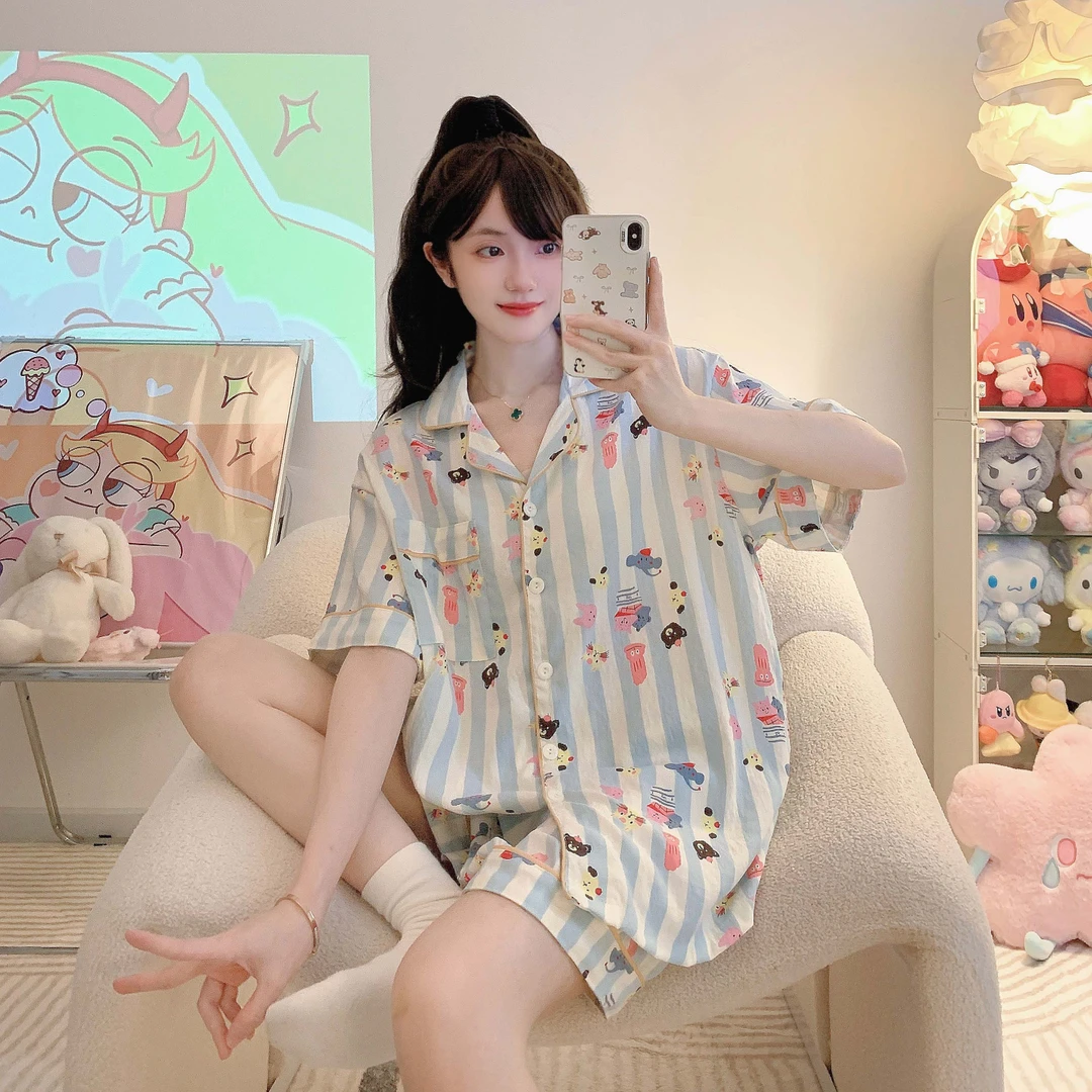 【动物乐园】250斤睡衣女秋季新款云朵棉长袖长裤可外穿家居服套装
