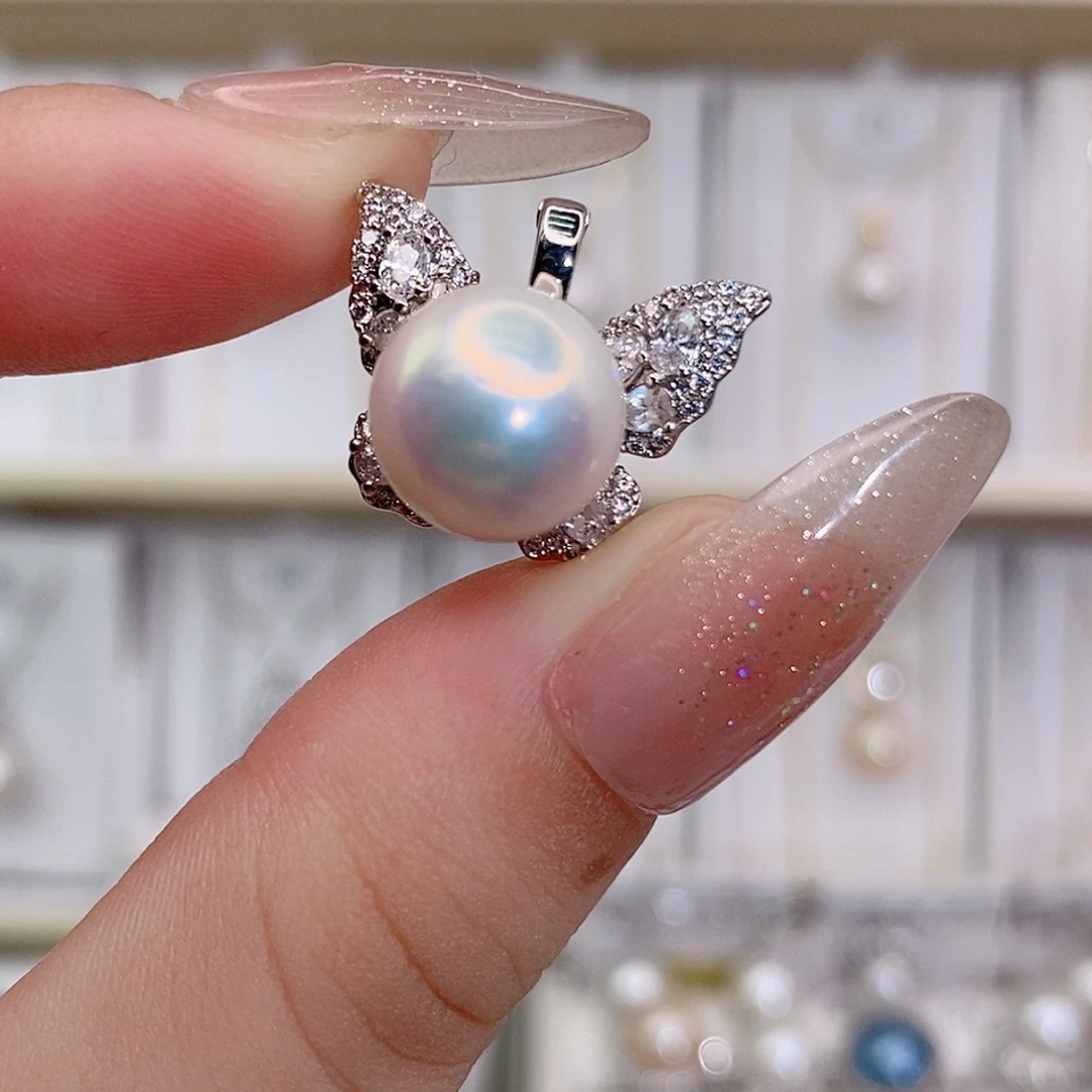 淡水珍珠未镶嵌吊坠(赠链)11