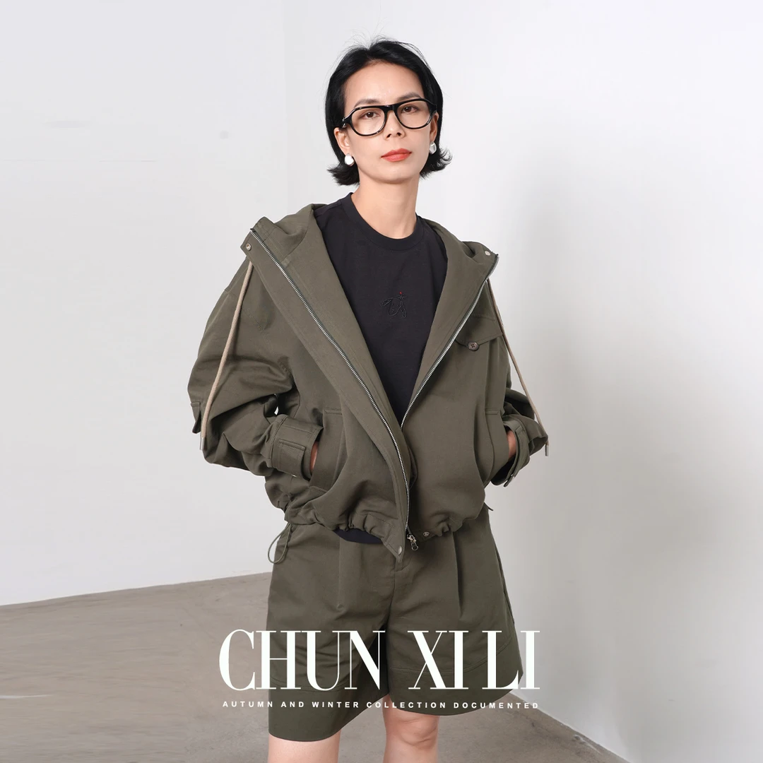 CHUNXILI/春熙里 时尚宽松工装风外套 D04W51004