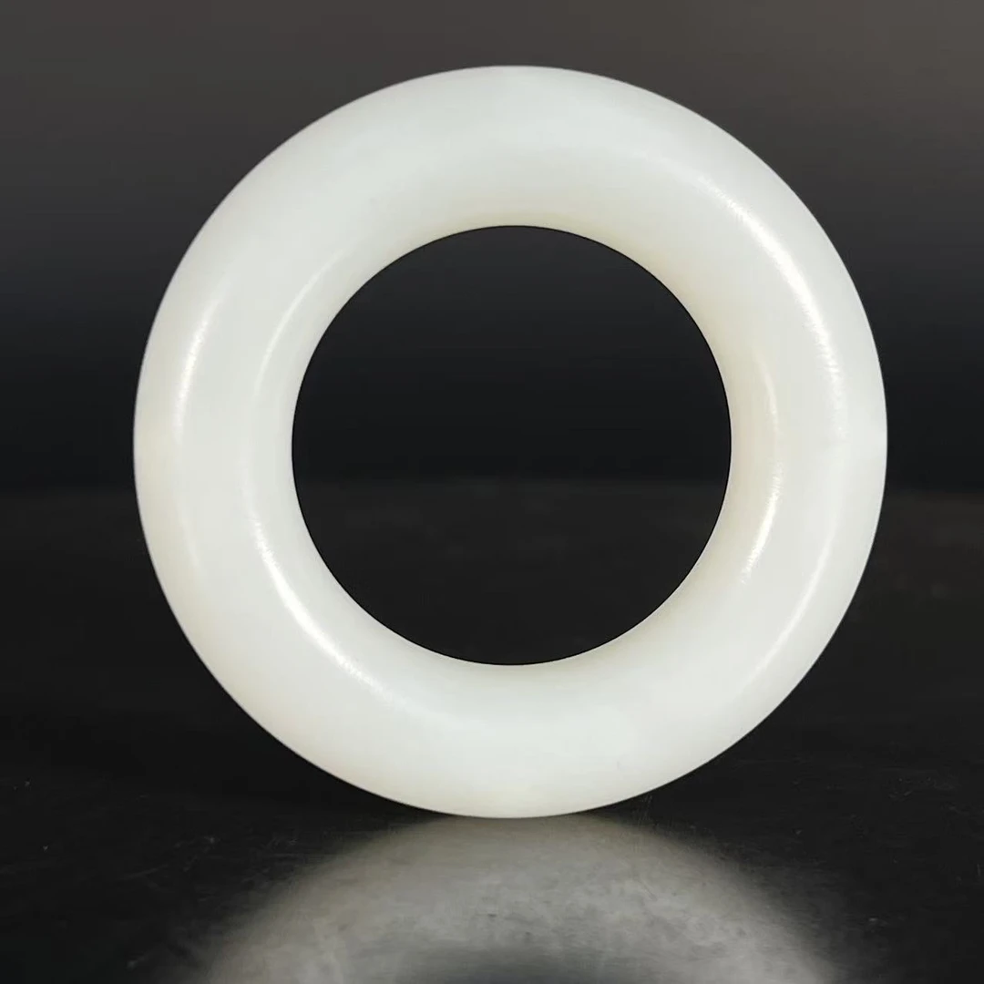 B2017 和田白玉环 D:5.4cm 42g