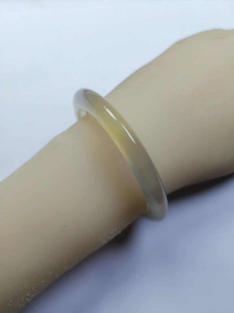 7号新4—51-52圈口-，天然正品-高冰透-玛瑙玉髓高贵款