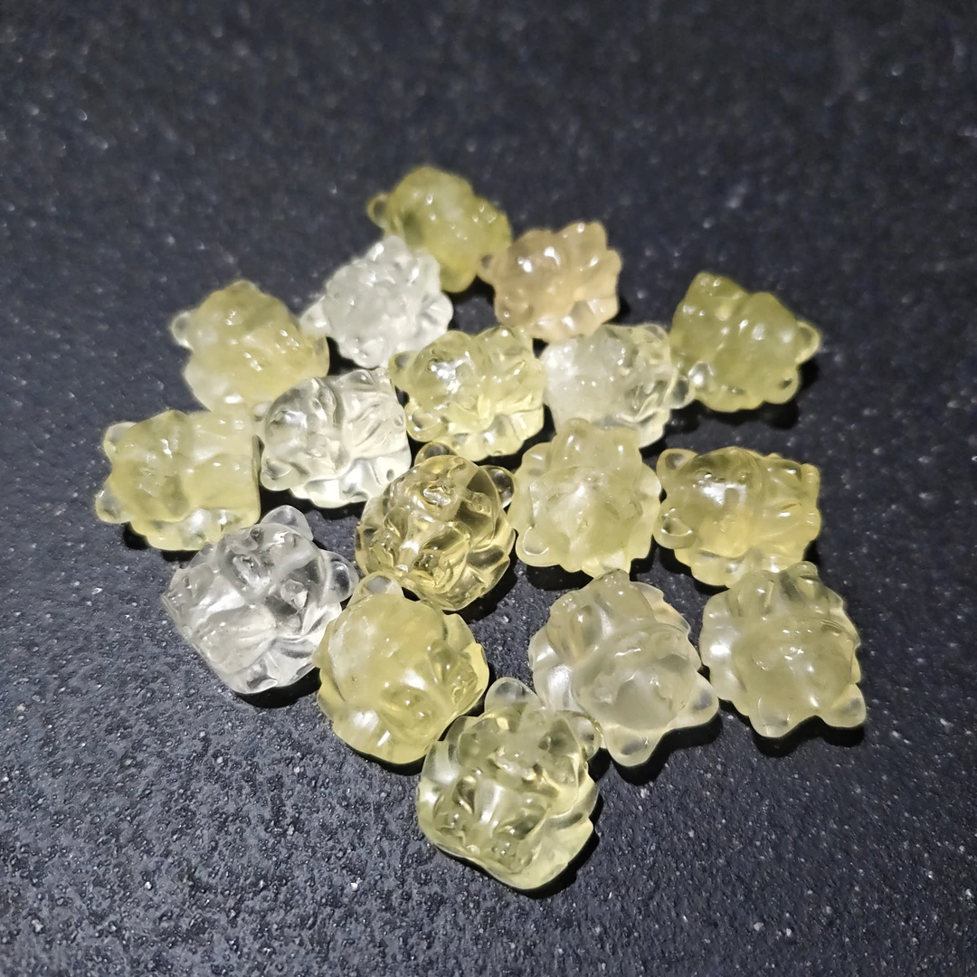 【黑胖珠宝】H1399 黄水晶九尾狐（拍一发二）配件多样性发其一