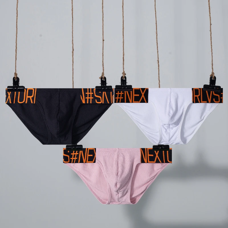 男士三角内裤性感高叉棉舒适低腰运动防磨腿无痕青年短裤头