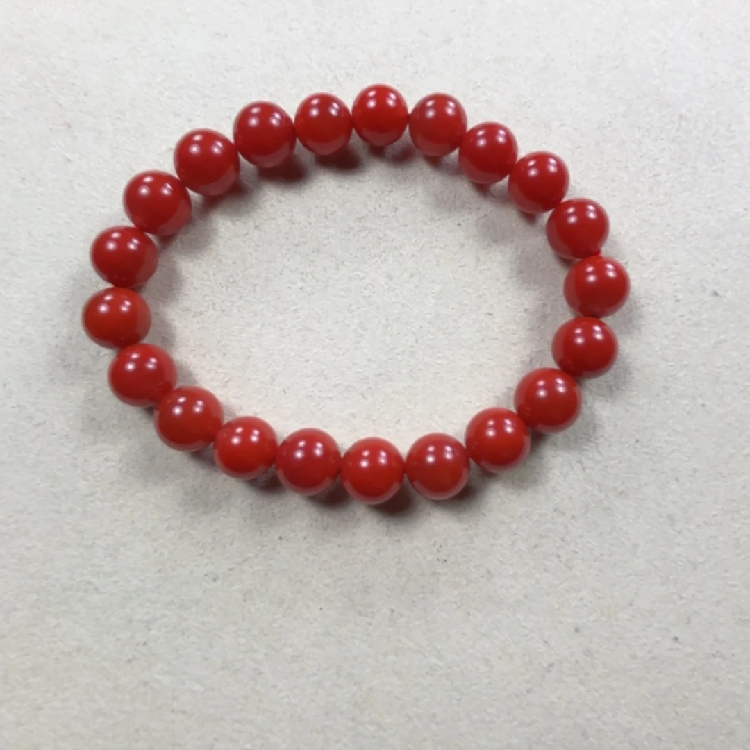 未镶嵌锦红9➕手串南红玛瑙