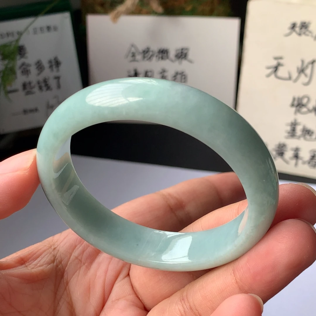 未镶嵌手镯翡翠3号54.1-49.4-13-6.6超级强推有裂
