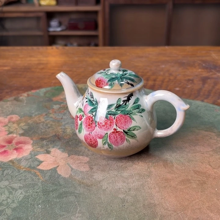 柴烧纯手工手绘陶瓷