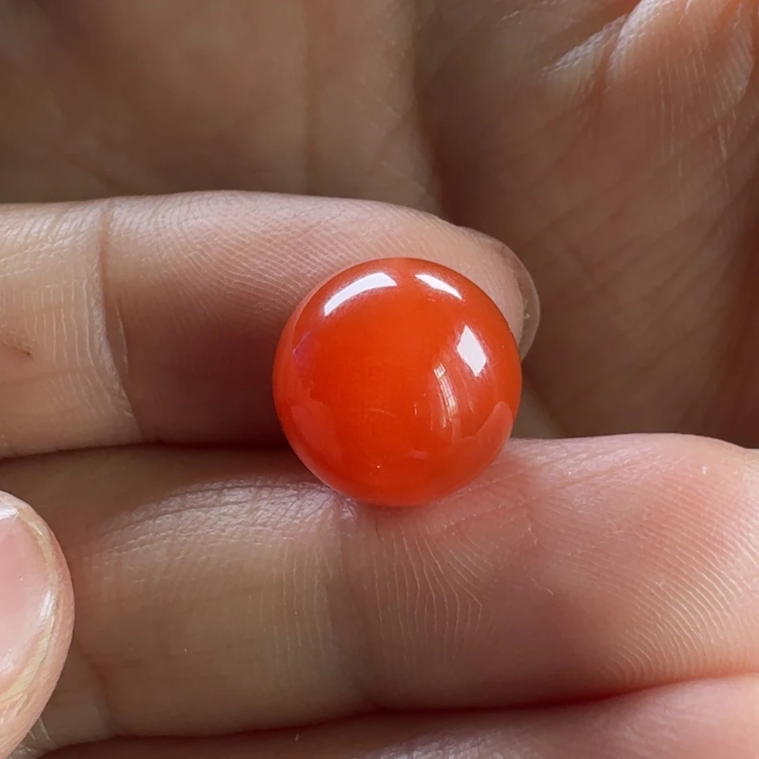 一***好南红玛瑙未镶嵌圆珠12.2