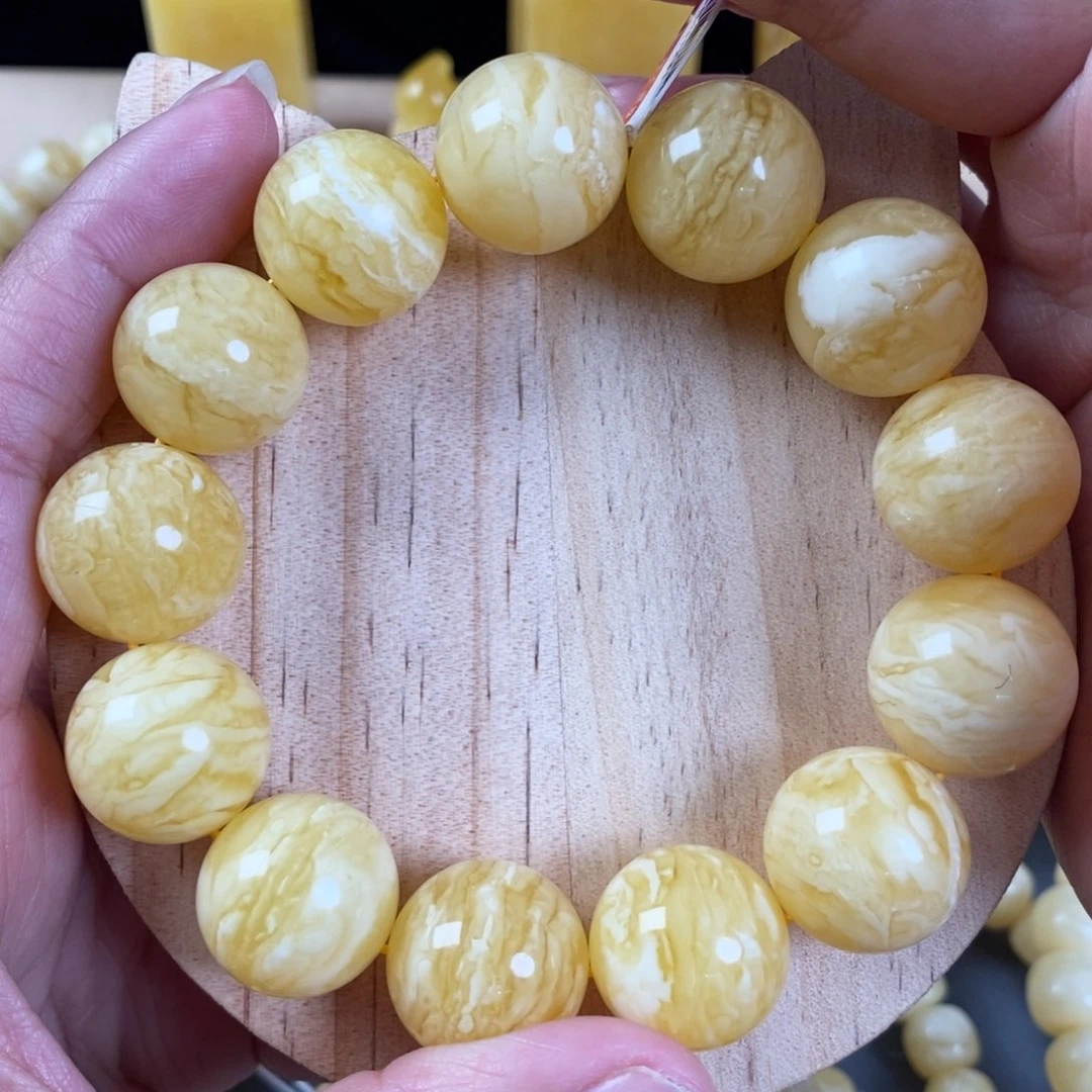 蜜蜡裸石未镶嵌18➕虎皮妖花