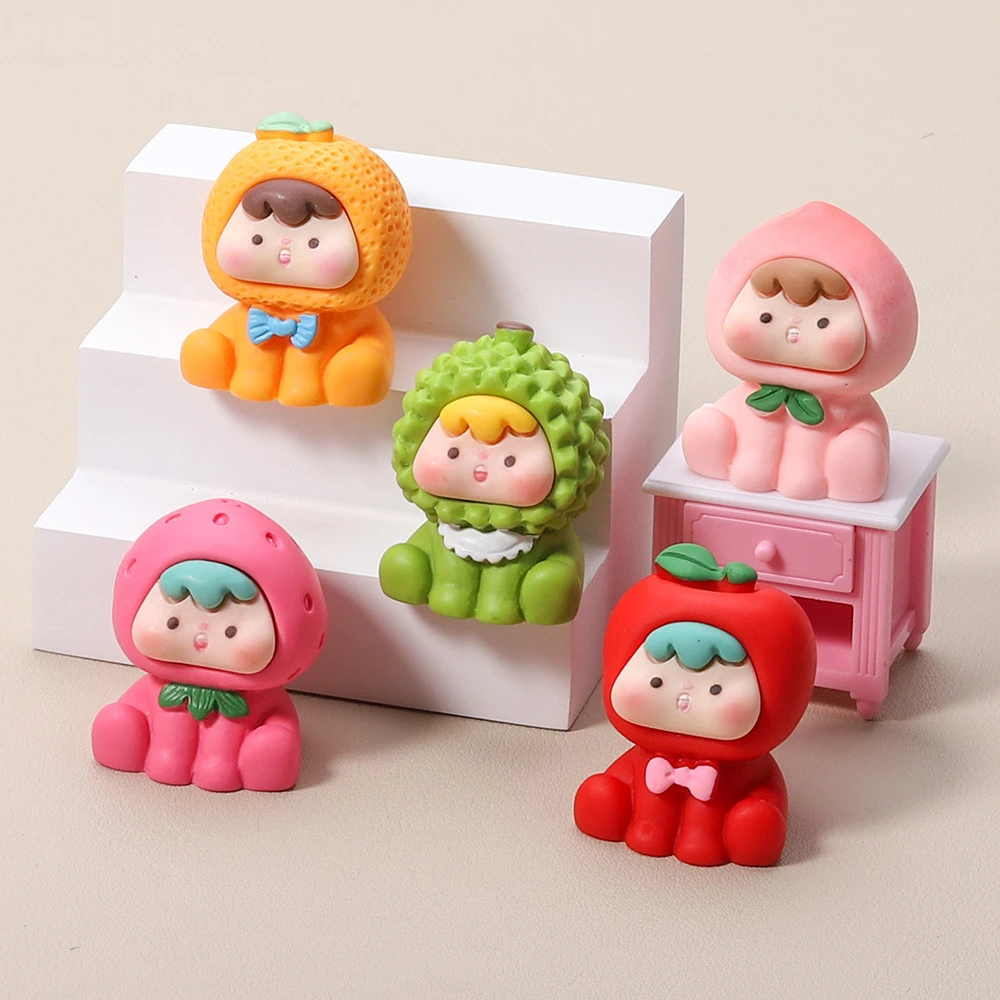 直播拆^水果崽崽 手感漆^家居摆件桌面摆件DIY