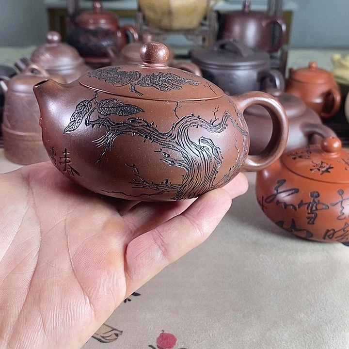 紫砂茶壶穷***显紫砂壶正品