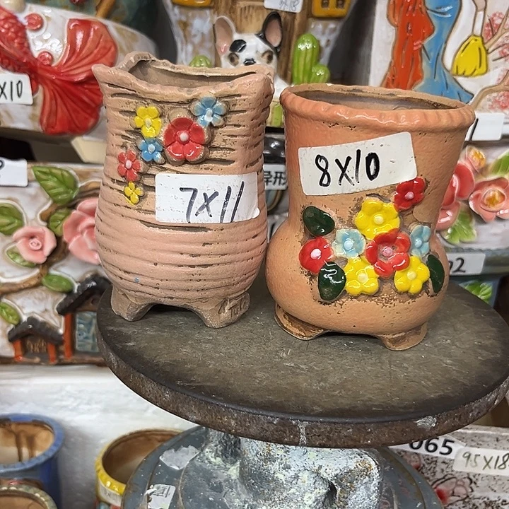 粗陶材质多肉花盆