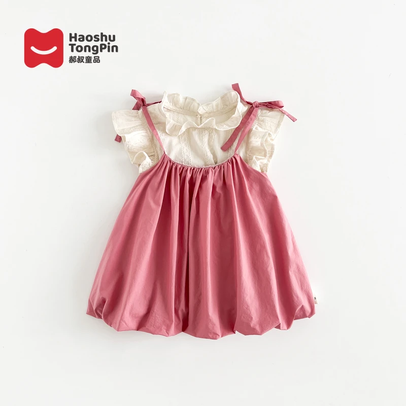 现货【连衣裙两件套】郝叔童品夏季限定2025女童网红连衣裙潮YS5255