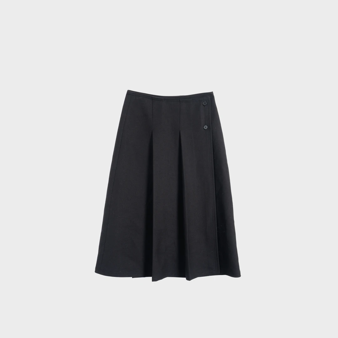 优雅随性高腰百搭显瘦百褶半身裙 66-25102101