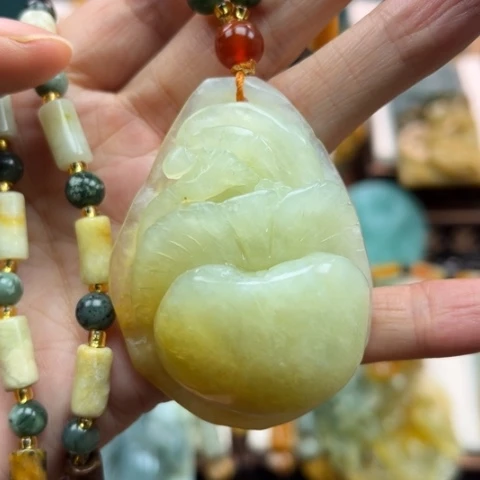 岫玉挂件未镶嵌挂件