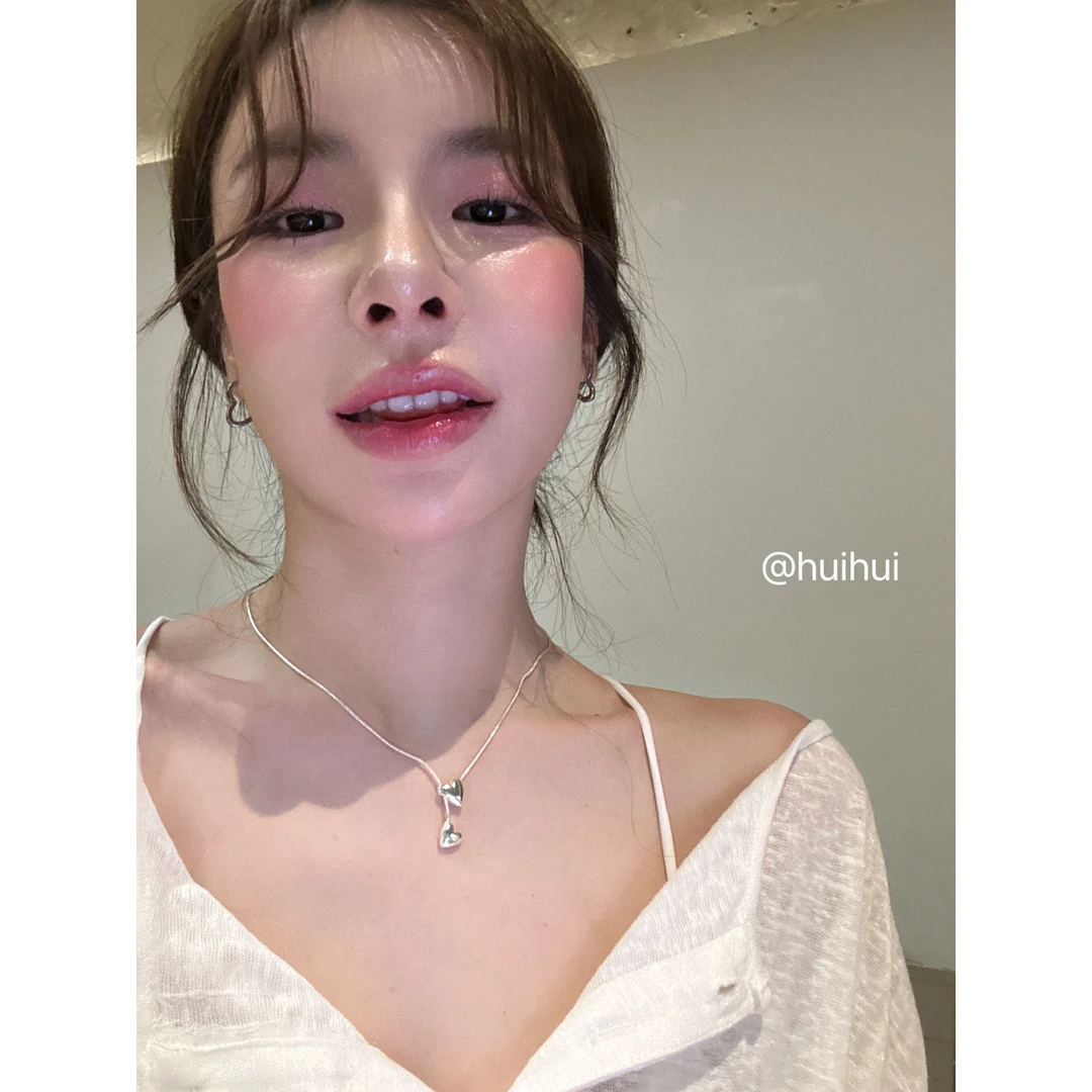 非金属合成锆石项链 【HuiHui】项链气质时尚百搭坠链(A1758)