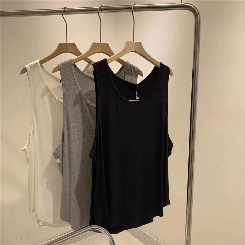 背心夏季无袖吊带圆领打底韩版宽松外穿