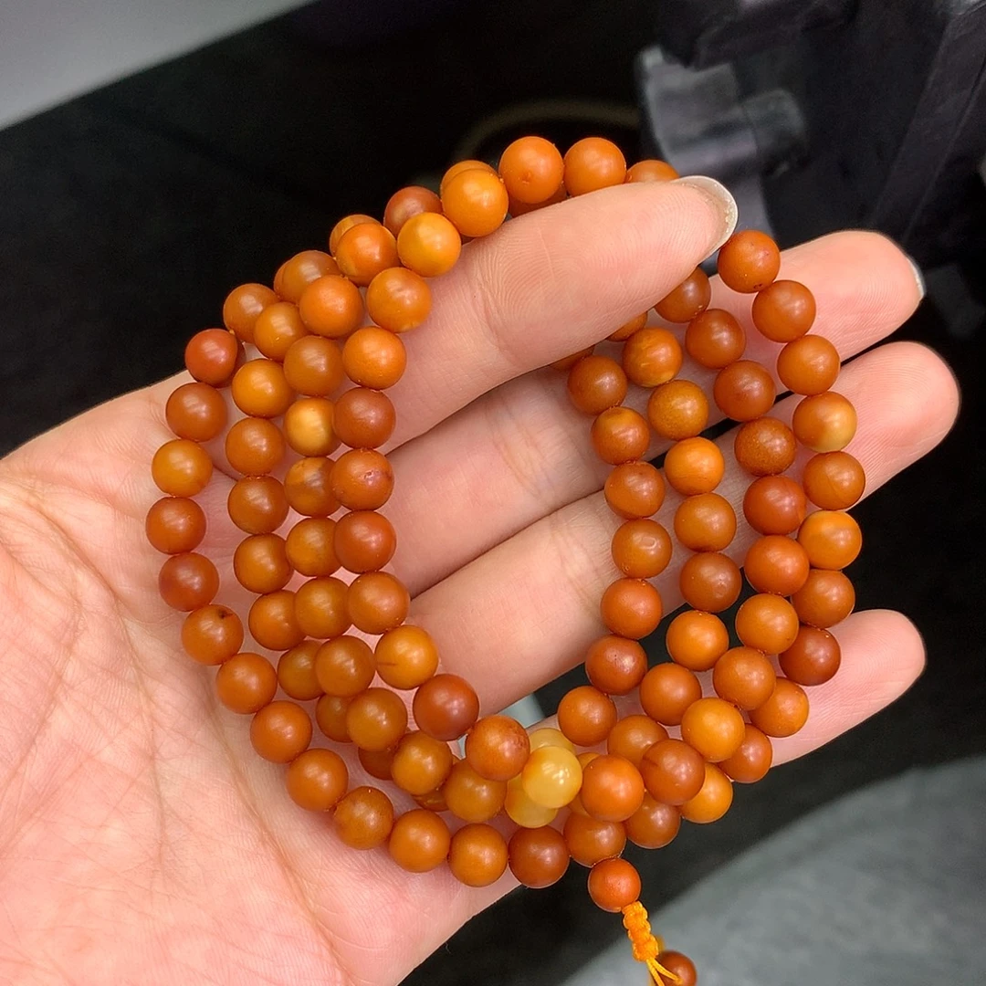 琥珀未镶嵌珠宝奇石6mm➕