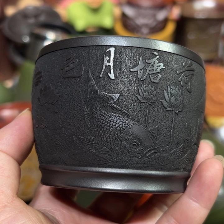 茶杯紫砂宜兴紫砂主人杯