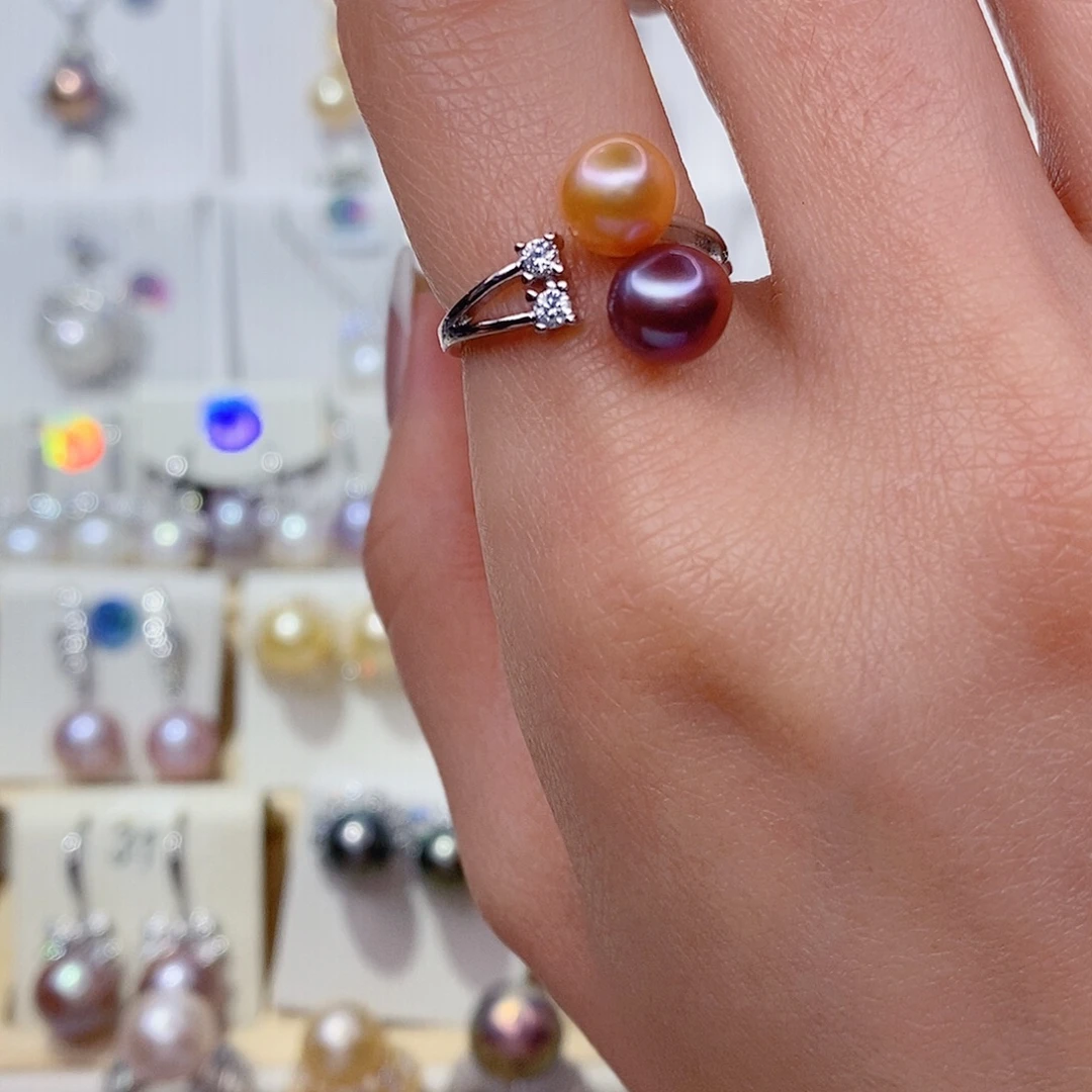 淡水珍珠未镶嵌戒指