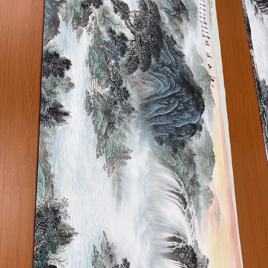 竹***鞋明锐老师精品小八尺画心