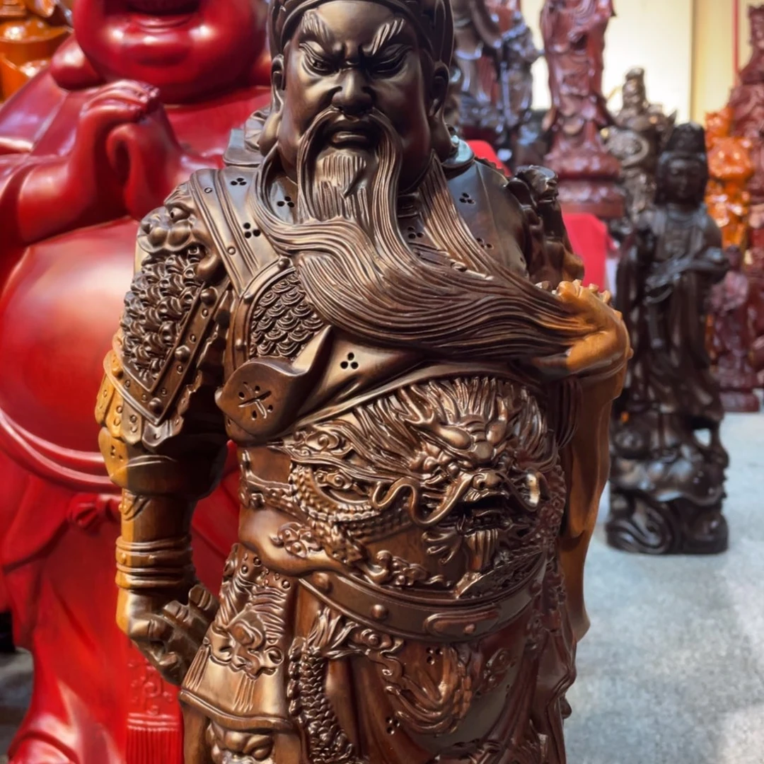 木80高黑檀木关公