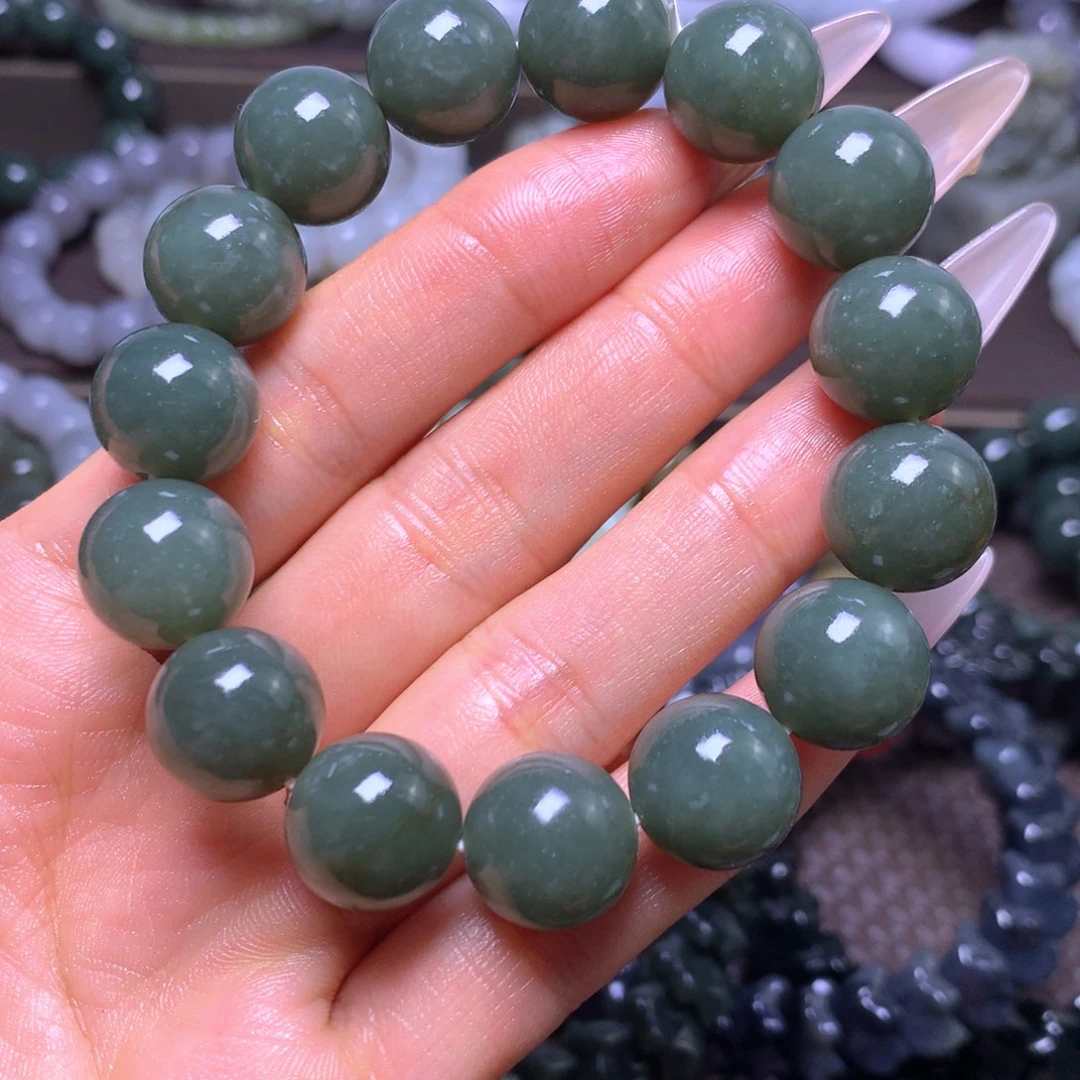 和田玉未镶嵌手串卡14