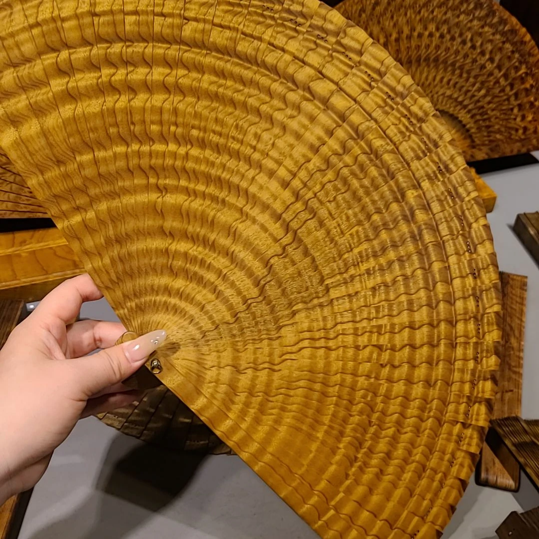 扇子26小叶桢楠金丝楠木苏扇
