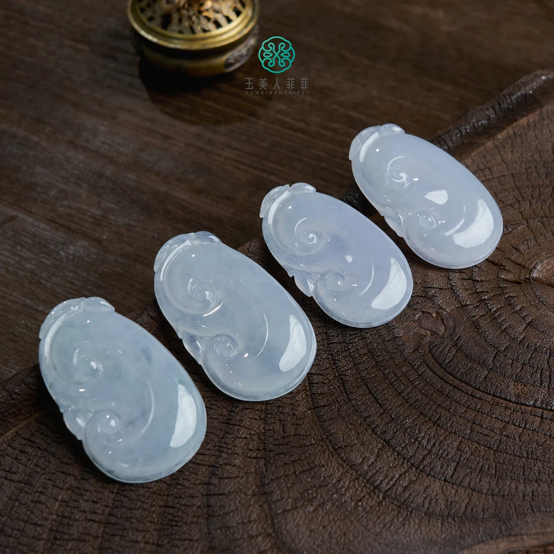 菲菲珠宝好/翡翠吊坠约39*24mm多样性发一