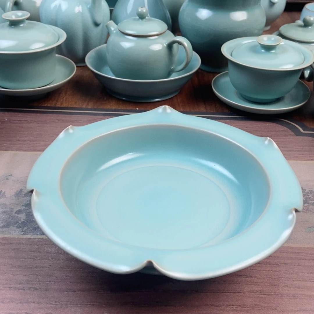 摆件陶原产地原矿汝瓷～茶器